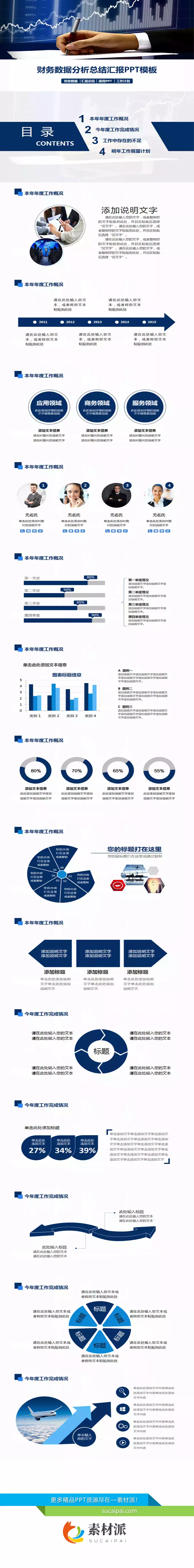 财务会计数据分析汇报PPT模板 - 第一PPT1