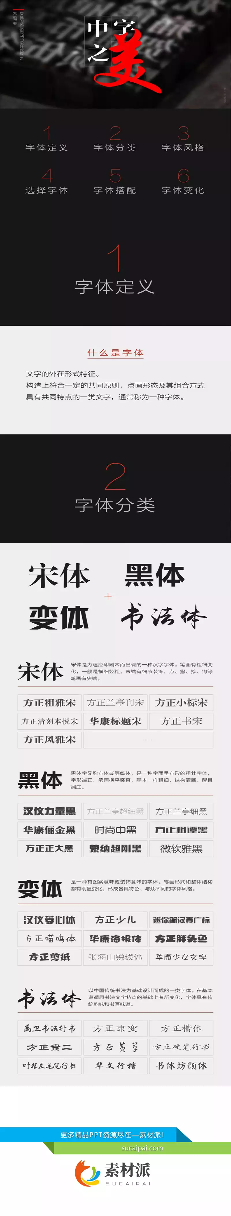 中文字体介绍及使用技巧教程 - 第一PPT1