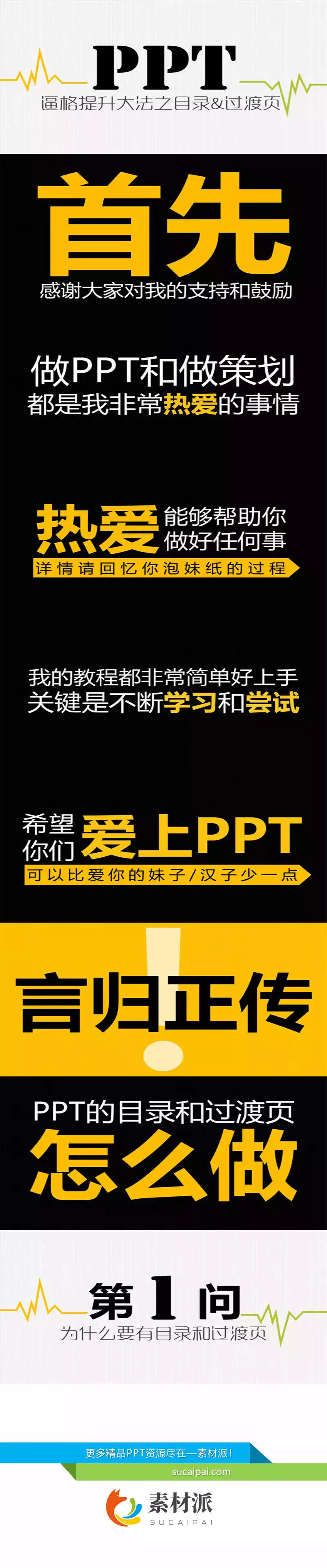PPT逼格提升大法之目录&过渡页 - 第一PPT1