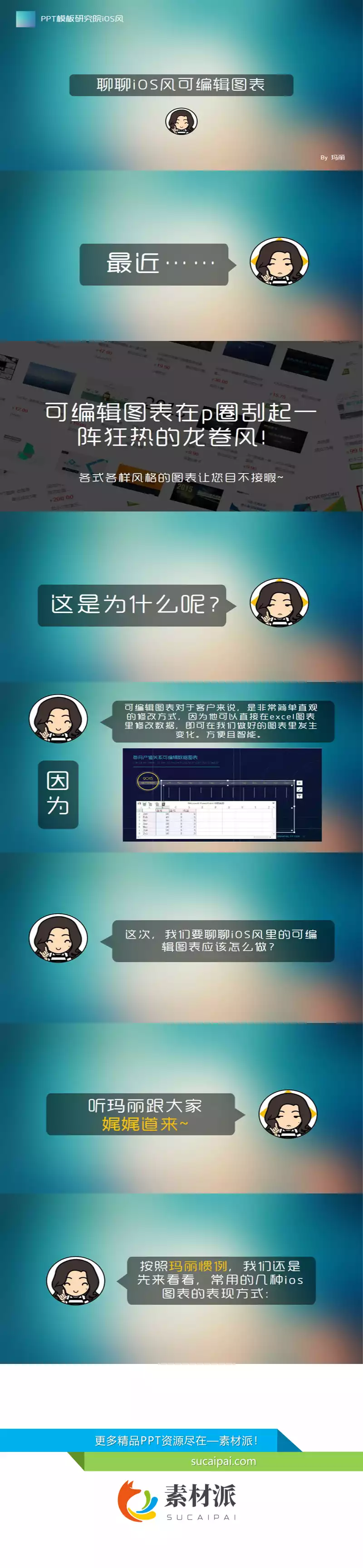 制作IOS风可编辑PPT图表教程 - 第一PPT1
