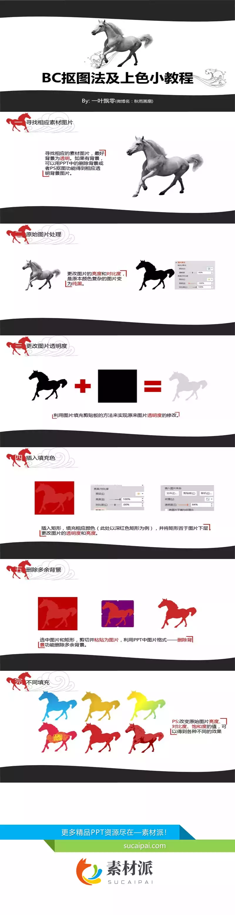 BC抠图法及上色PPT教程 - 第一PPT1